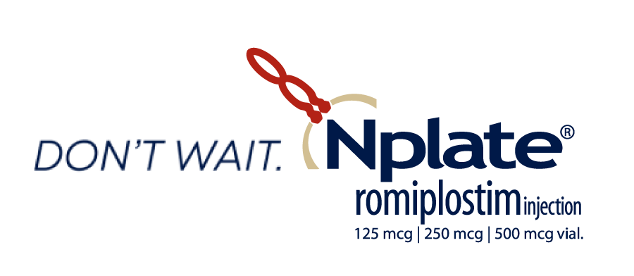 Don't Wait. Nplate® (romiplostim) logo